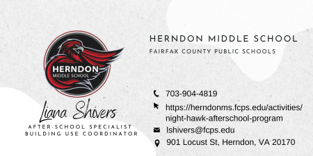 Ms. Shivers contact card